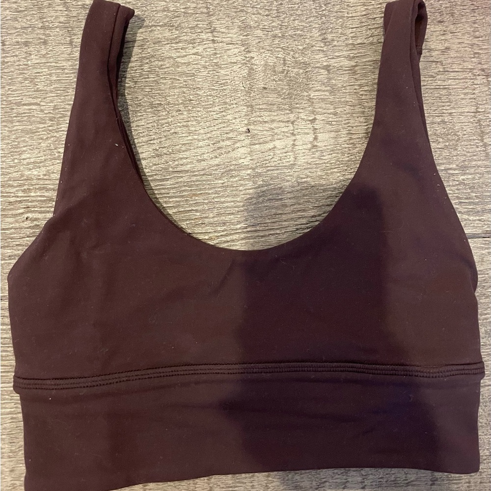 Lululemon Align Sports Scoop Neck Bra- A/B Cup- Brown-Size 2